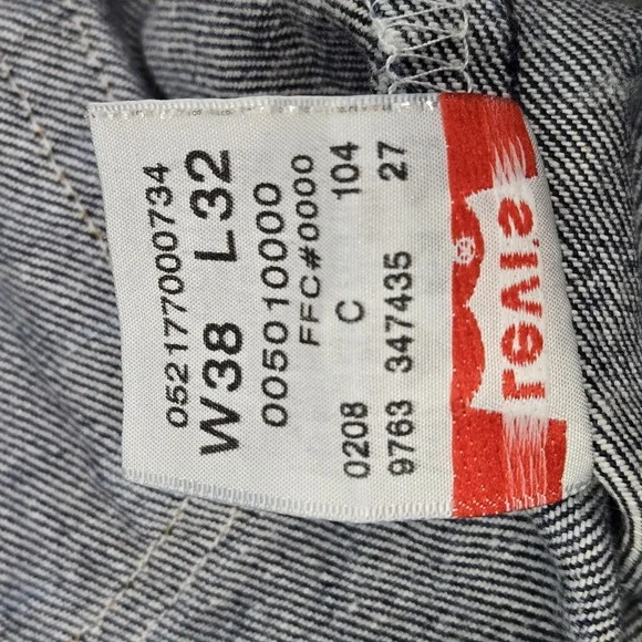 VINTAGE Levi's 501 XX Men Jeans 38X32 Blue Denim Original Fit Straight Y2K
